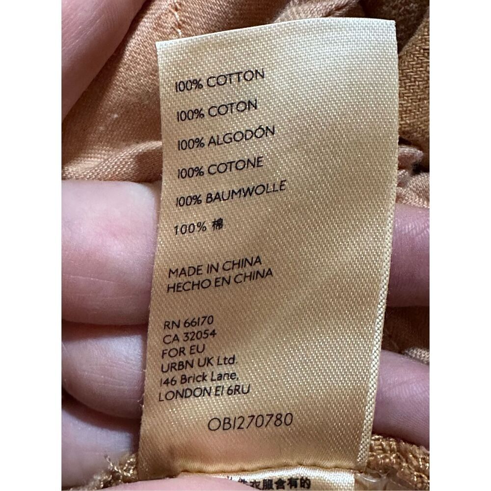 Pilcro by Anthropologie Women Rust Brown Mustard Denim Distressed Shorts Sz 26 - Picture 8 of 8